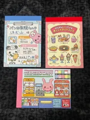 平成レトロ 日本 シール ステッカー メモ帳 紙類 ゴー 古典 ハムスター パンダ うさぎ セット