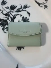 ミント色 Trouvaille 二つ折り財布 コイン財布 カードウォレット 名刺ジップのサムネイル