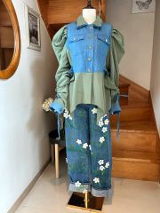 未使用 DU JOUR デニムシャツ 長袖 インディゴ - メルカリ
