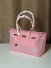ゼリー バーキンバッグ ファーキンバッグ いちごミルク色