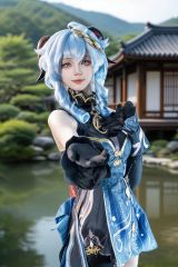 原神 海灯祭 甘雨 衣装Mサイズ＋ウィッグ - メルカリ