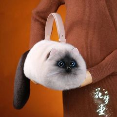 猫バッグラグドールポーチバッグハンドバッグぬいぐるみ 
