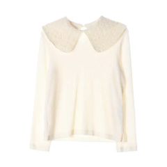 shop faerie フェアリー レース Vネック シャーリング トップス - メルカリ