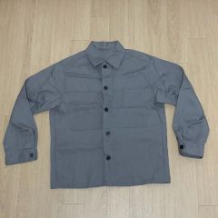 ユニクロC プレミアムリネンシャツジャケット グレー M - メルカリ