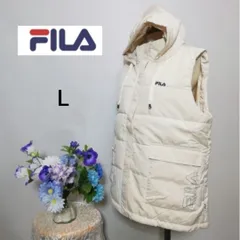 新品未使用品フィラ　FILA　ベスト　アイボリー色系　Lサイズ　フード メンズのサムネイル