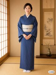 お買得】夏着物と帯セット 小紋 普段着 夏コーデ 紗 着丈161㎝ - メルカリ