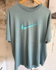 90s nike tシャツ usa製 デカロゴ ギザロゴ 霜降り 白タグ y2k - メルカリ