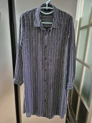 レノマ ストライプ ロング シャツ/ブラウスのサムネイル