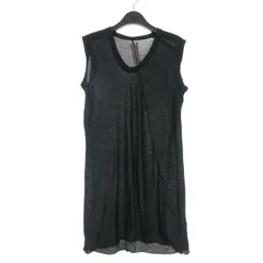 リックオウエンス Rick Owens 12SS NASKA 捻れ ノースリーブカットソー Tシャツ ブラック 黒のサムネイル