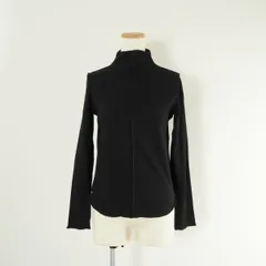 AMERI アメリ 2PIECES SHEER POPCORN TOP シアー ポップコーン トップ 2枚セット カットソー トップス ハイネック 重ね着 長袖 黒のサムネイル
