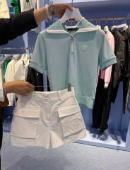 G/FOREジーフォアゴルフ レディース半袖 ポロシャツ&ショットパンツ