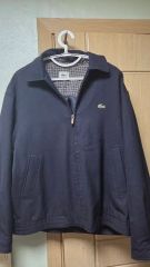 LACOSTE ウール混 ブルゾン ネイビー FR50 US M - メルカリ