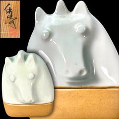 林淡幽 作 陶器香合 木製箱 セット - メルカリ
