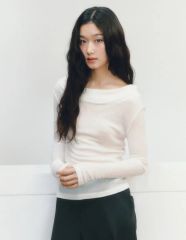 新品未使用タグ付 SeaRoomlynn ネップシアービスチェラインRIBニット