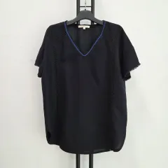 正規品 マージュ MAJE Vネック 半袖 ブラウス
