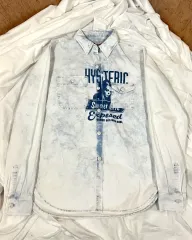 HYSTERIC GLAMOUR ヒステリックグラマー スウィート ライフ エクスポーズド ウォッシュド デニムシャツ