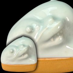 林淡幽 作 陶器香合 木製箱 セット - メルカリ