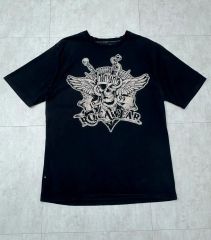 FR2 クロス総柄 Tシャツ XL ブラック 福岡Chrome Hearts系 - メルカリ