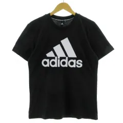 アディダス adidas 半袖Tシャツ M MUSTHAVES BADGE OF SPORTS DT9933 丸首 ロゴプリント コットン ブラック 黒 ホワイト 白 L