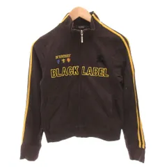 バーバリーブラックレーベル BURBERRY BLACK LABEL トラックジャケット ブルゾン ナンバリング ロゴ刺繍 ライン 1 茶 ブラウン /FF ■GY12のサムネイル
