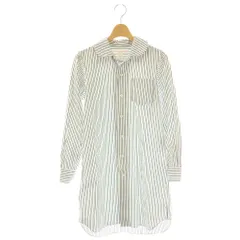 コムデギャルソンシャツ COMME des GARCONS SHIRT ストライプ ロングシャツ ブラウス 長袖 XS 白 ホワイト /HS ■OSのサムネイル