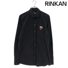 BLCW HEART” ピンホールカラーシャツ ブラック 44 長袖 ハート - メルカリ
