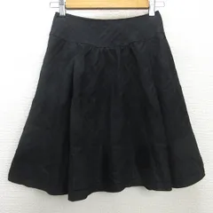 K■バーバリーブルーレーベル/BURBERRY BLUE LABEL フレアスカート【36】黒/LADIES■61【中古】