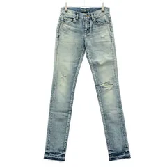 SAINT LAURENT PARIS サンローラン パリ D26 W/SK-LW ダメージスキニーデニムパンツ 631263 Y372Z インディゴ 24のサムネイル