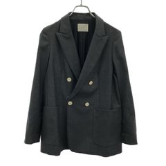 イエナウール100%オーバーサイズダブルブレストジャケット ネイビー