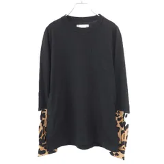 sacai サカイ 22SS Leopard Print L/S T-Shirt レオパードプリント ロングスリーブカットソー 22-02797M ブラック ブラウン 2のサムネイル