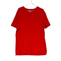 U.S. POLO ASSN. メンズ 半袖Tシャツ 95 レッド ゴルフウェア 状態良し 07259