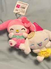 サンリオ フルーツ マイメロディ シナモロール キーホルダー ぬいぐるみ いちご レモン 新品