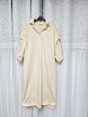 定価2.4万 リランドチュール シャーリングプリーツワンピース ロング 