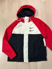 NIKE SWOOSH ナイロン セットアップ M 赤 Y2K - メルカリ