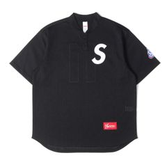 Supreme ベースボールシャツ Mサイズ ブラック - メルカリ