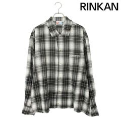 美品 WACKOMARIA ワコマリア オンブレチェックシャツ レーヨンシャツM