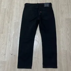 リーバイス 502 ストレート ブラックデニム ズボン 32