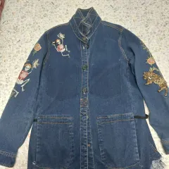ZADIG&VOLTAIRE ザディグ・エ・ヴォルテール デニム ジャケット S スカル刺繍のサムネイル