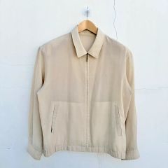 1999s BURBERRY’S ピュアリネンボンバージャケット　ベージュ　L 1999s BURBERRY'S ピュアリネンボンバージャケット ベージュ L - メルカリ