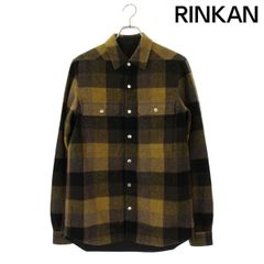 26SS リックオウエンス PLAID ウールチェックシャツ - メルカリ