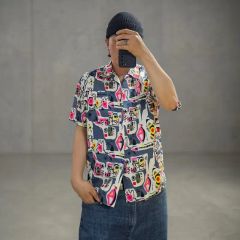 RNA ニコ総柄シャツ スカート セットアップ - メルカリ