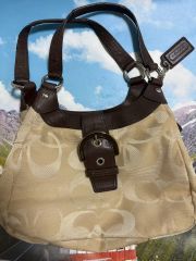 【希少】コーチ ワンショルダー パッチワーク ハーフムーン ターンロック ⭐希少⭐COACH ターンロック パッチワーク ハーフムーン ショルダー