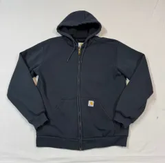 S) Carhartt カーハート レインディフェンダー ワークウェア サーマル フードジップアップ W14