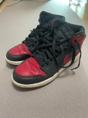 難あり]エアジョーダン1 Jordan 1994復刻 赤黒 桜木花道禁止モデル