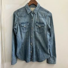 リプレイ ボタンシャツ デニム風 ポケット2つ XS - メルカリ
