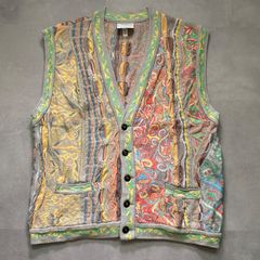 COOGI クージー 3Dニットベスト 立体編み マルチカラー L