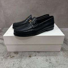 参考上代143000円 CELINE ルコ トリオンフ レザー ローファー 短靴