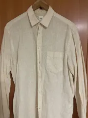 H&M ベージュ リネン シャツ S