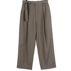 ANCELLM 26AW WOOL SATIN BELT-LESS SLACKS - メルカリ