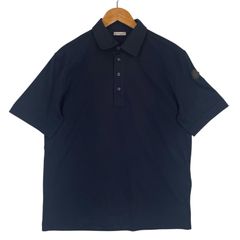 MONCLER モンクレール ポロシャツ ネイビー Lサイズ 半袖 新品タグ付き
